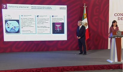 Acusa gobierno federal campaña de desinformación contra reforma electoral