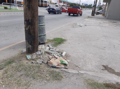 Contaminación se hace presente en los lugares céntricos de Monclova