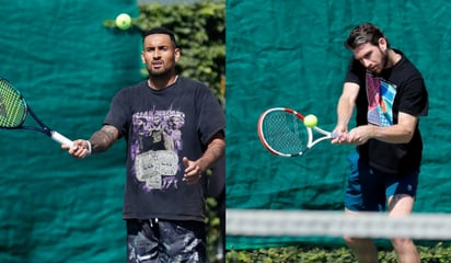 Kyrgios y Cameron Norrie dieron clínica a niños 