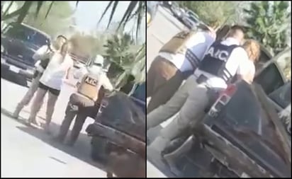 Entre jaloneos, detienen a 'LadyDEA' por amenazar a un vecino en Piedras Negras, Coahuila