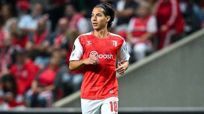 Lainez anota  gol del triunfo para el Braga