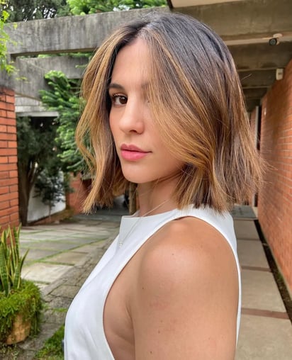 Caramel bob, el mix look perfecto para las morenas