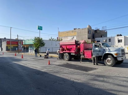 El bacheo de las calles en Monclova se hace diariamente