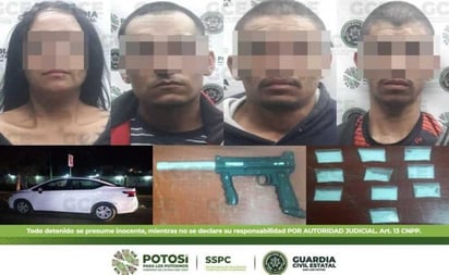 Detienen a cuatro personas señaladas por robo de vehículos en la capital de SLP