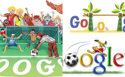 Realiza un recorrido por los mejores Doodles mundialistas: Aprovechando la algarabía futbolística, Google recolectó los mejores Doodles mundialistas, del 2002 a la fecha