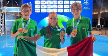 Jóvenes Torreonenses destacan en Mundial de Triatlón en Abu Dabi