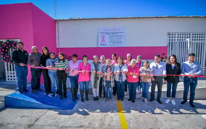 Alcaldesa entrega obra de mejoras en Casa Rosa del GAC