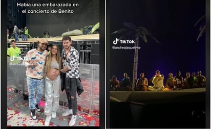 Bad Bunny ‘bendice’ a bebé de fan embarazada durante concierto, TikTok se viraliza