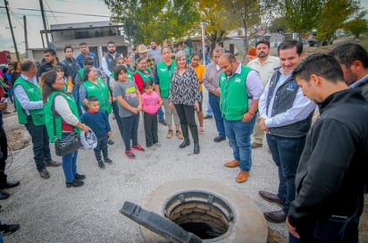 Alcaldesa entrega obra de subcolector de aguas residuales a colonia las argentinas