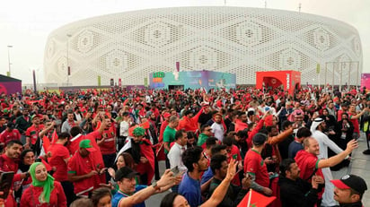 Empujones y detenidos previo al silbatazo inicial del Marruecos contra Portugal