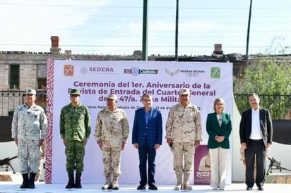 La 47 Zona Militar de esta región celebra su primer aniversario