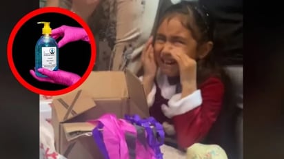 Viral: Niña hace berrinche por recibir gel antibacterial de regalo: Algunos usuarios no vieron bien que le jugaran una broma así a la pequeña, pues dicen le costará superarlo con años de terapia.