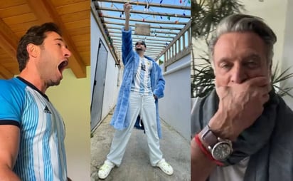 Bad Bunny y Sebastián Rulli, algunos de los famosos que celebraron el triunfo de Argentina en Qatar