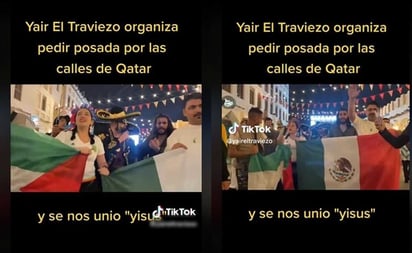 Tiktoker organiza posada en calles de Qatar