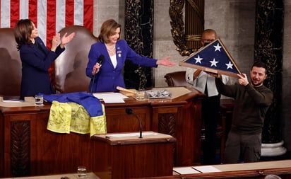 Zelensky agradece recibimiento de Biden y Pelosi: 'EU puede acelerar nuestra victoria'