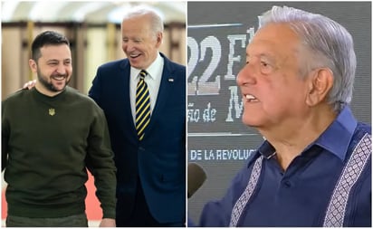 AMLO reprocha a Joe Biden 'modito' de dar la bienvenida 'a América' a Volodimir Zlensky