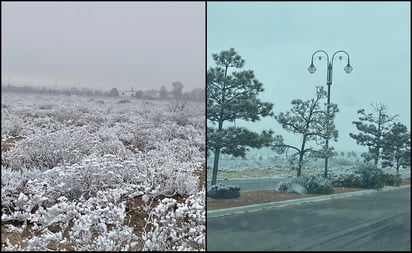 Caída de nieve y aguanieve “pintan de blanco” varios municipios de Coahuila