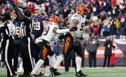 Cincinnati Bengals alcanzan la cima del Norte de la AFC con triunfo sobre Patriots