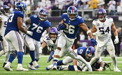 New York Giants dejan ir su lugar en Playoffs al perder contra los Vikings