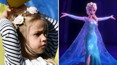 Elenco de Frozen sorprende a niña ucraniana que cantó Let It Go en refugio antibombas