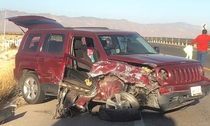 Choque en la carretera federal número 30 deja tres lesionados