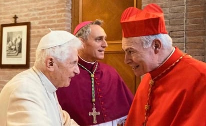 Que Dios reciba en su reino a Benedicto XVI: arzobispo Aguiar