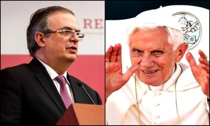 Ebrard lamenta fallecimiento de Benedicto VXI; 'descanse en paz'