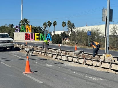 Trabajos del camellón central de la ciudad avanza