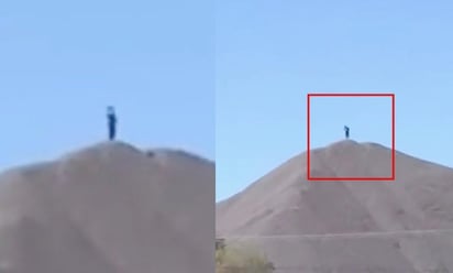 Video: Trailero capta extraña figura en cerro de Aguascalientes