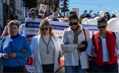 Marchan en Zacatecas por cuatro jóvenes desaparecidos de Colotlán, Jalisco