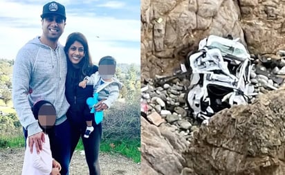 Detienen a médico por lanzar su Tesla con todo y su familia dentro por un acantilado en California