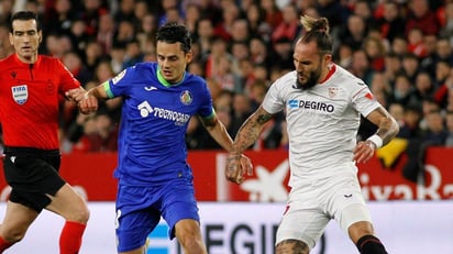 El “Huevo” Acuña anotó un golazo y encaminó el triunfo del Sevilla ante el Getafe