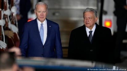 AMLO recibe en Palacio Nacional a Joe Biden, presidente de Estados Unidos y a su esposa