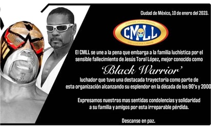 Fallece el luchador Black Warrior, eterno rival del Místico