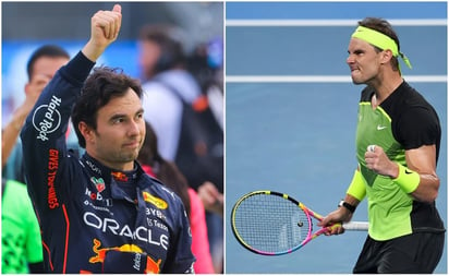 Checo Pérez reta a Rafa Nadal en el agua