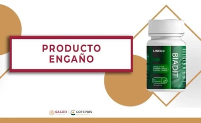 Cofepris emite alerta por consumo de producto engañoso para personas con diabetes