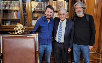 AMLO recibe en Palacio Nacional a Pablo Iglesias, ex vicepresidente segundo del gobierno Español