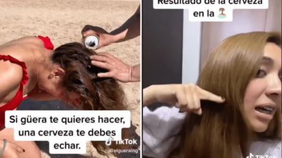 Joven enseña cómo aclararse el cabello con cerveza y se hace viral: La usuaria reveló el secreto de belleza para aclararse el cabello rápido y barato. 