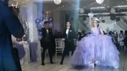 Chambelanes dejan plantada a quinceañera y esto pasó: Los encargados de bailar el famoso vals con la festejada no acudieron al festejo, por lo que aplicaron un plan de emergencia