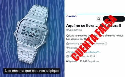 ¡Cuidado con lo que compartes! Estas cuentas de Casio son falsas