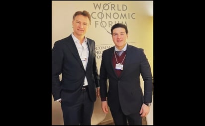 Samuel García se reúne con CEO de Heineken en Foro de Davos