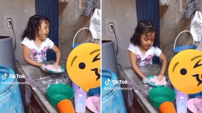 Niña se hace viral por cantar 'Qué Agonía' de Yuridia y Ángela Aguilar: La menor causó comentarios dividos porque en el video aparece lavando los platos. 