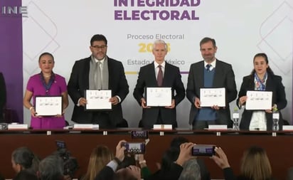 Elecciones Edomex: Partidos suscriben acuerdo ante contexto de 'polarización e intolerancia'