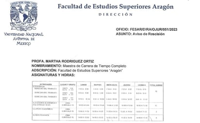 Asesora de tesis incurrió en actos contrarios a la moral de la UNAM: FES Aragón notifica resolución