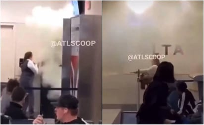 VIDEO: Mujer agrede con extintor a trabajadores en aeropuerto de Atlanta