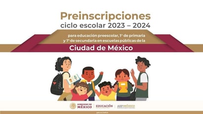 SEP iniciará con preinscripciones 