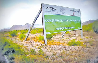 La SCT federal sin recursos para construir la carretera Múzquiz - Ojinaga