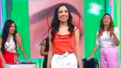 Modelo vive bochornoso momento en televisión en vivo: Al parecer la protagonista de esta grabación olvidó que se encontraba en esos días especiales del mes.