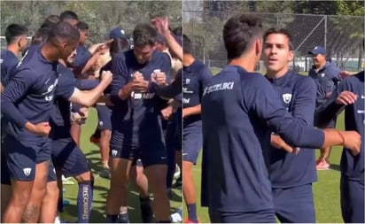 Dinenno se calienta en práctica de los Pumas y suelta puñetazo a compañero