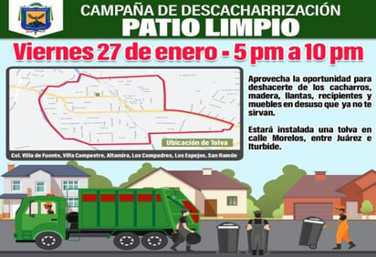 Nuevos implementos para desechar basura en Piedras Negras 